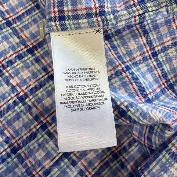 Ralph Lauren Check Plaid Button Down Shirt Long Sleeve Collared Mens XL - Picture 7 of 11